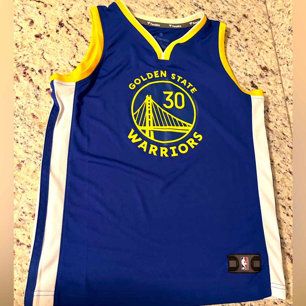 Authentic Steph Curry Golden State Warriors jersey New w/o Tags Youth Large